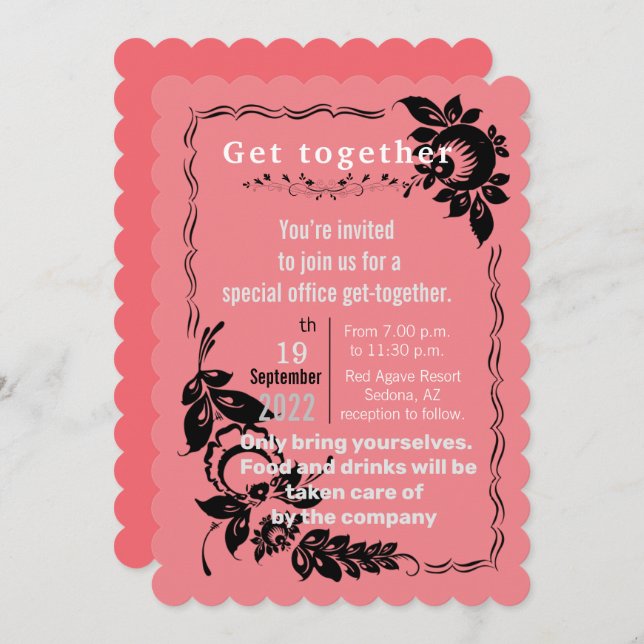 Convite Convidar do Office (Frente/Verso)