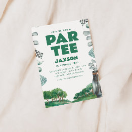 Convite Convidar Festa de aniversário de Golfe Par-Tee