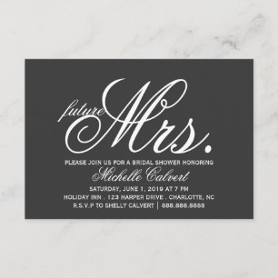 Convite Convidar - futura Sra.