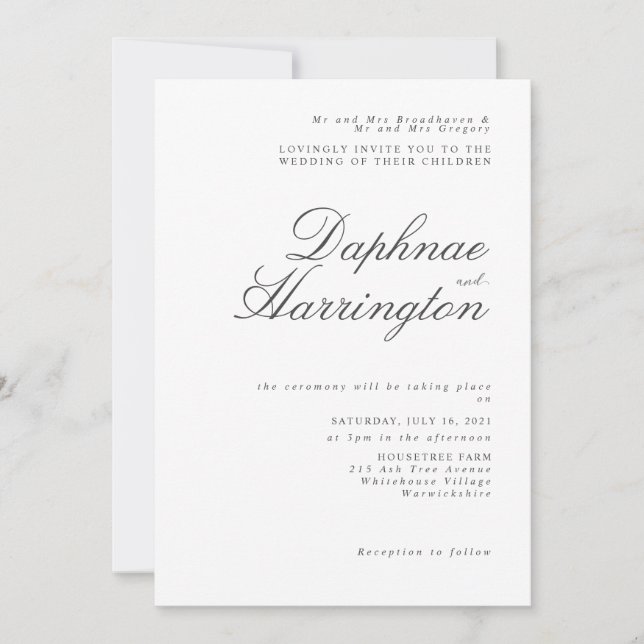 Convite convidar modelo 6 (Frente)