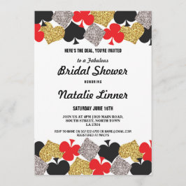 Convite Convidar o chá de panela Las Vegas Casino Royale