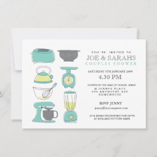 Convite Convidar o Grupo de Chás de Casais da Cozinha