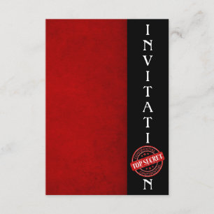 Convite Convidar o máximo secreto divertimento corporativo