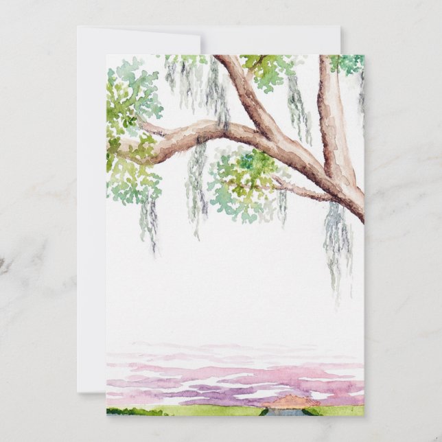 Convite Convidar ou salvar a data do país inferior (Frente)