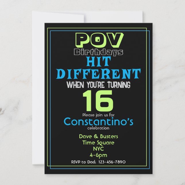 Convite Convidar Outro Aniversário (Frente)