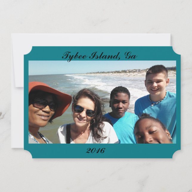 Convite Convidar para as férias do próximo ano (Frente)