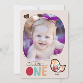 Convite Convidar Pintinhos de Damasco para primeiros anive