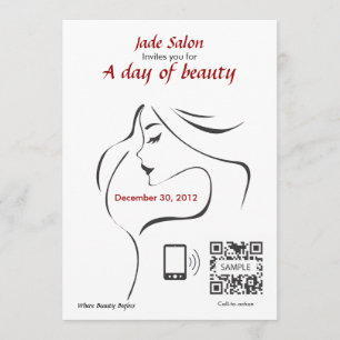 Convite Convide o cabeleireiro do modelo