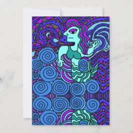 Convite Convide todas as ocasiões, sereia