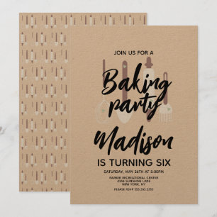 Convite Convidite para Festa de Aniversário de Chef de Pad