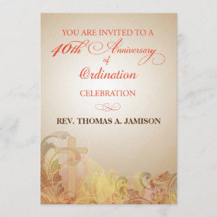 Convite Convite, 40º Aniversário da Bênção Ordinária