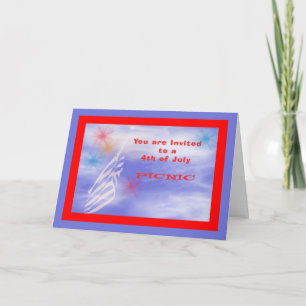Convite Convite, 4 de julho Picnic