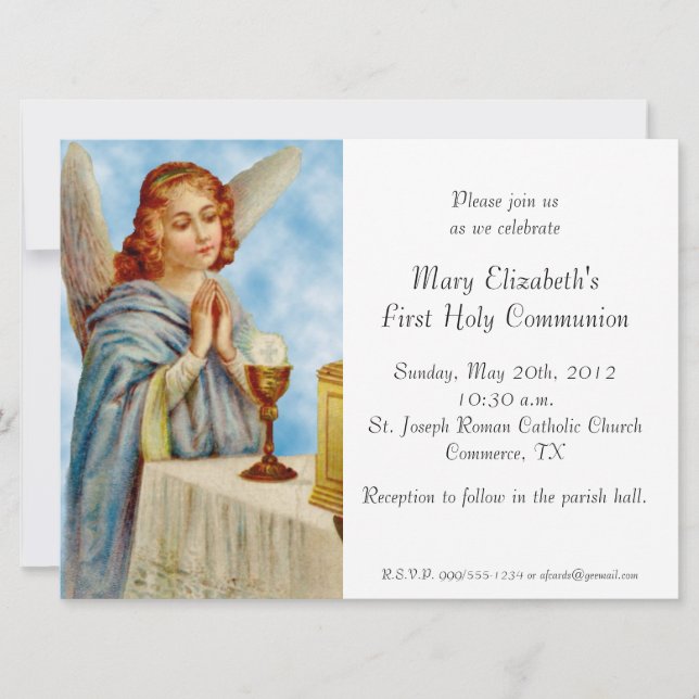 Convite Convite: Angel Ponders (Frente)