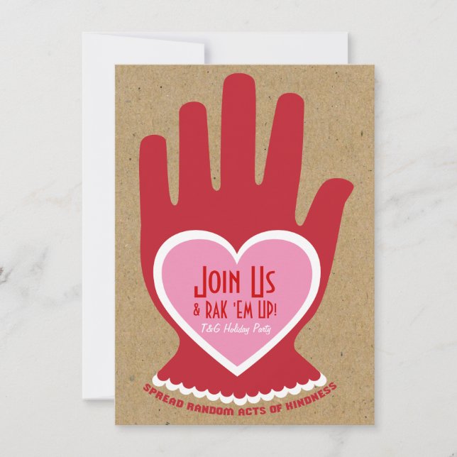 Convite Convite: Ato aleatório da bondade no rosa (Frente)