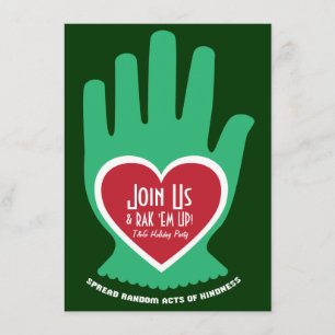 Convite Convite: Ato aleatório do Natal da bondade