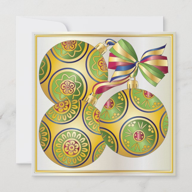 Convite Convite/Cartão para Enfeites de natal Mah Jongg (Frente)