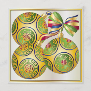 Convite Convite/Cartão para Enfeites de natal Mah Jongg