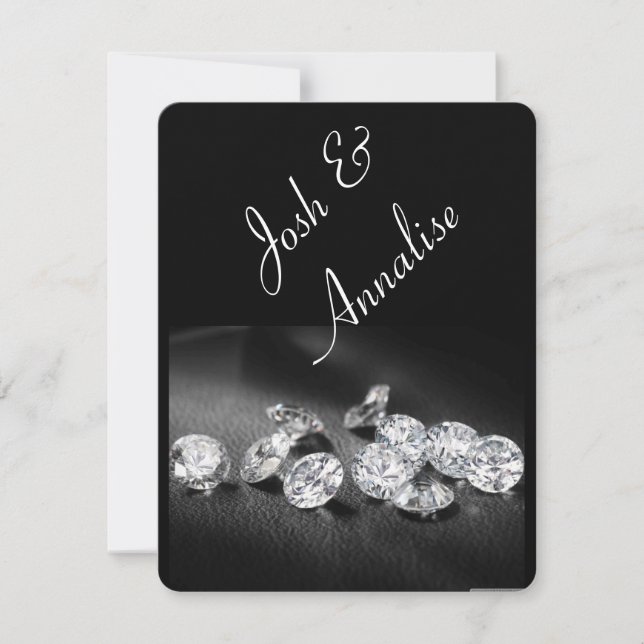 Convite Convite/celebração da festa de noivado (Frente)