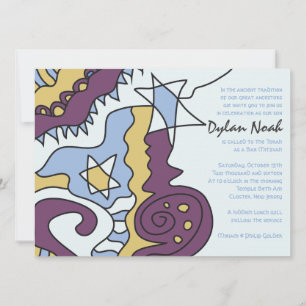 CONVITE Convite de Bar ou Bat Mitzvah IM SOU LEGAL