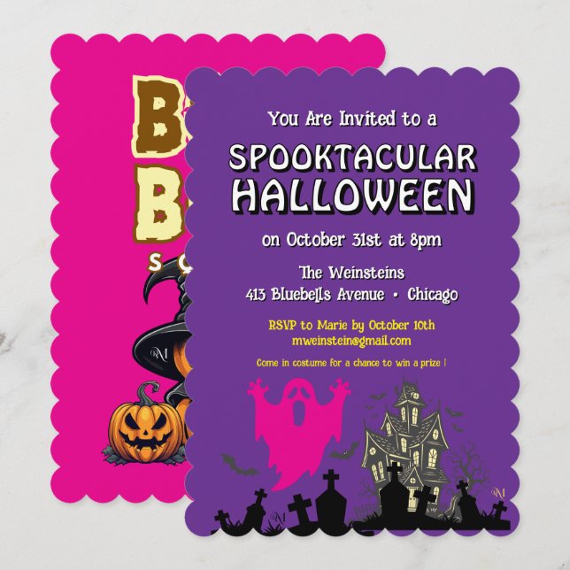 Convite Convite: HALLOWEEN Espetacular de Terror #2 (Frente/Verso)