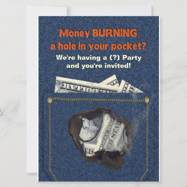 Convite Convite-Humor de múltiplos propósitos do partido (Frente)