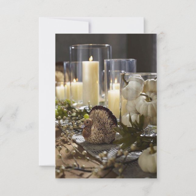 CONVITE **CONVITE PARA A FESTA OU JANTAR DE AÇÃO DE GRAÇAS (Frente)