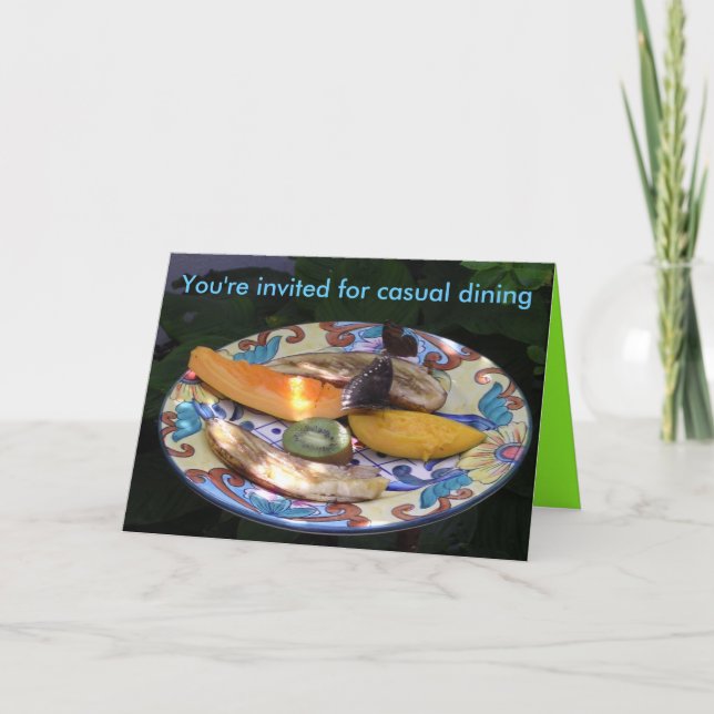Convite Convite... você é convidado para jantar casual (Frente)