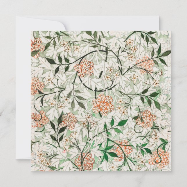 CONVITE CONVITE: WILLIAM MORRIS : GREEN JASMINE DESIGN (Frente)