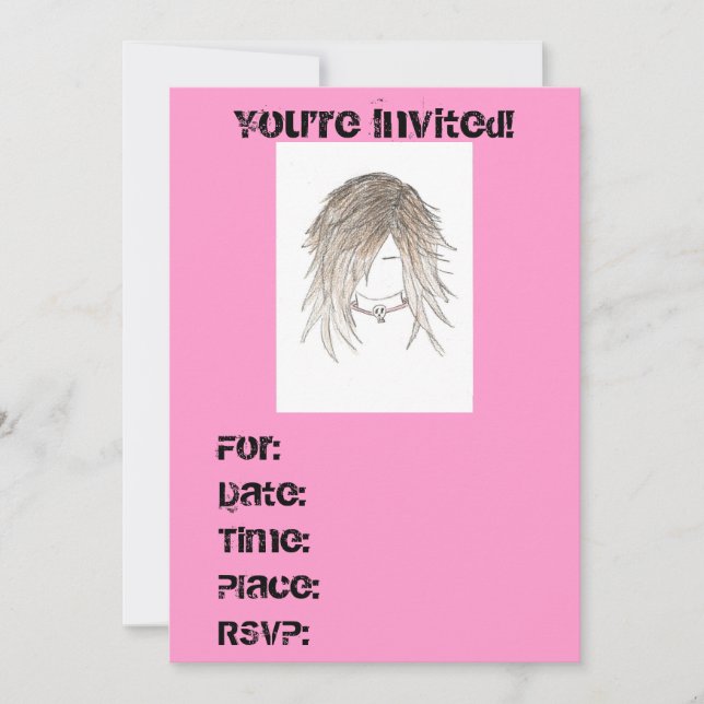 Convite Convites, Aniversário ou Qualquer Ocasião Bonito (Frente)