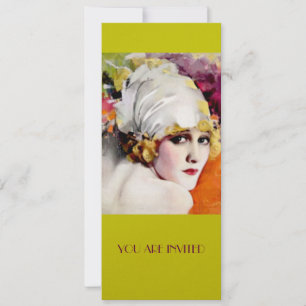 Convite Convites, Anna Nilsson sobre ouro metálico