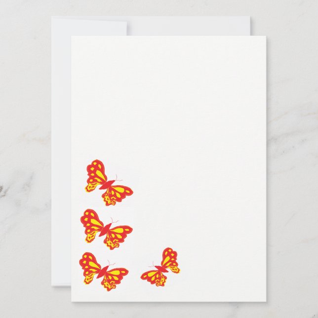 Convite Convites/Borboletas (Frente)