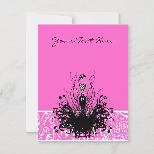 Convite Convites, folhetos e adesivos à moda (Frente)