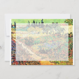 Convite Convites. Jardim florido com caminho