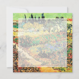 Convite Convites. Jardim florido com caminho