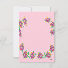 Convite Convites/Lírio Asiático/Envelope Inclusos