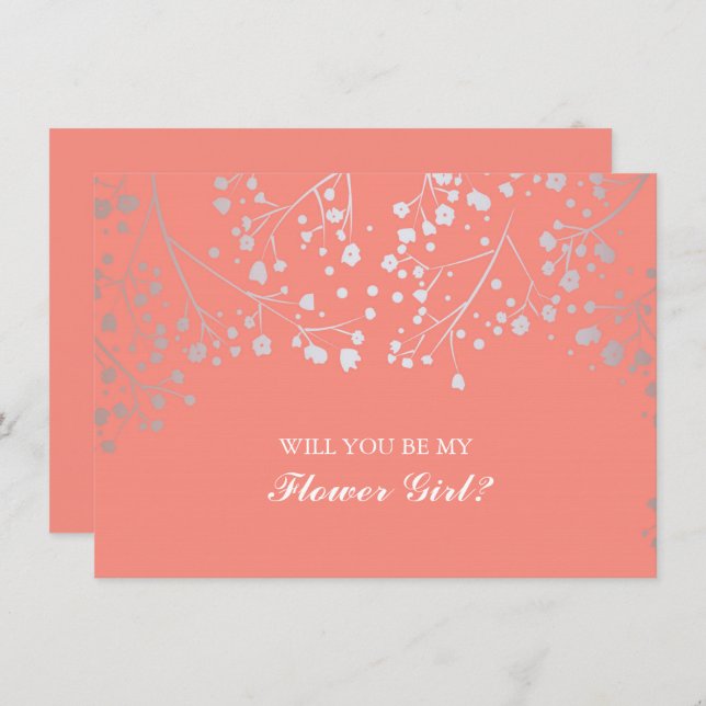 Convite Convocação da Menina do Coral (Frente/Verso)