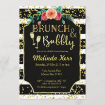 Convocação de Borracha e Stripes Brancas em Brunch