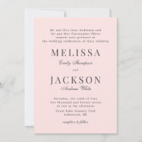 Convocação de Casamento Clássico Refinado Neutro p