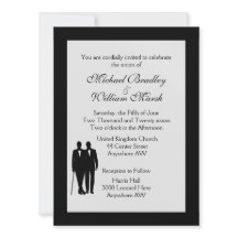 Convocação de Casamento de Gay de Cinza