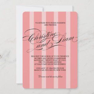 Convite Convocação de Casamento de Script Flourish Script
