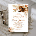 Convite Convocação De Casamento Rust Bohemian E Pampas Gra<br><div class="desc">Convocação De Casamento Rust Bohemian E Pampas Grass</div>