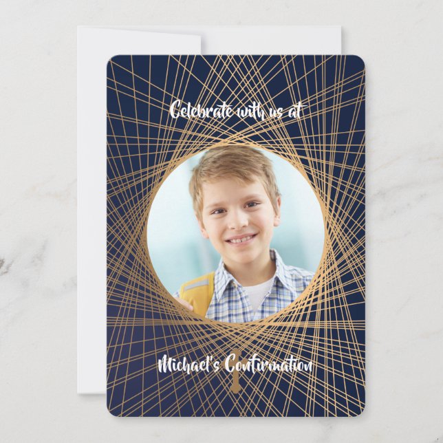 Convite Convocação de Confirmação de Fotos de Fé (Frente)