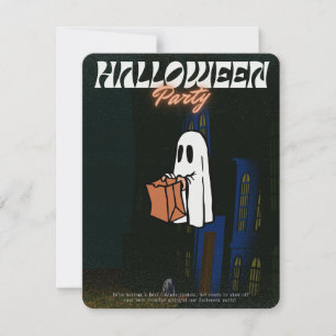 Convite Convocação de Halloween - Ecos dos Abandonados