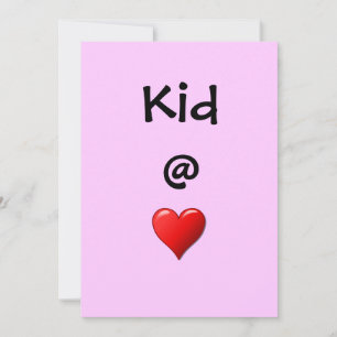 Convite Convocação do Coração do Kid @