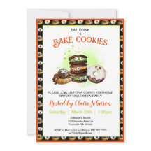 Convocação do Festa de Halloween de Cookie Baking