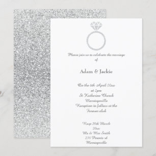 Convite Convocação Literária de Casamento de Diamond Lu