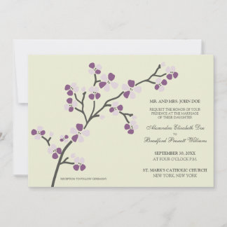 Convite Convocação Moderna para para o Casamento de Cherry