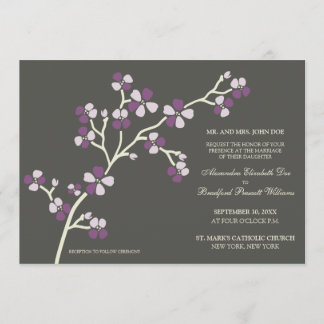 Convite Convocação Moderna para para o Casamento de Cherry