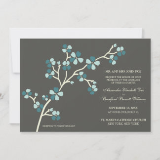 Convite Convocação Moderna para para o Casamento de Cherry