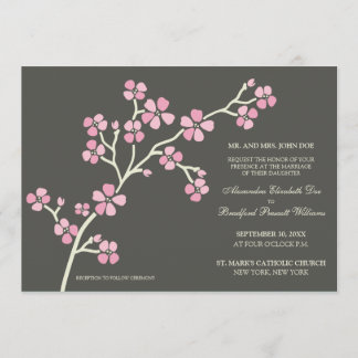 Convite Convocação Moderna para para o Casamento de Cherry